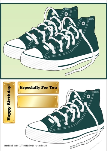 Trendy Runners - Card front / topper