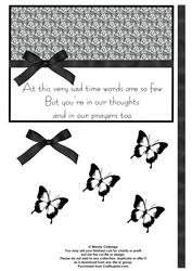 Elegant Monotone Sympathy Card