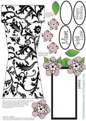 Pink Flowerpot Card 1