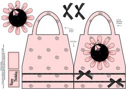 Pink Ladybug Handbag Card