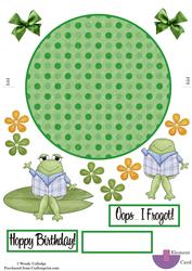 Hoppy Frog Wobble Card