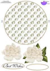 Ivory Rose Wobble Card