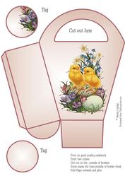Vintage Easter Chicks Gift Bag / Box 2