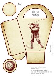 Vintage Golf Gift Bag / Box