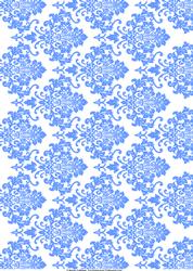 Blue & White Damask Background