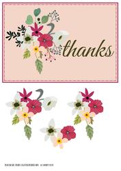 Thanks - with Flowers