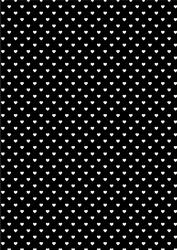 Heart Backing Paper Black