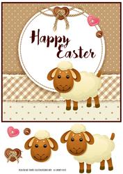 Happy Easter Lamb Topper