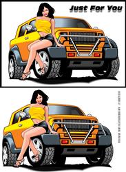 Sexy Car & Girl 4 Hot! Hot!