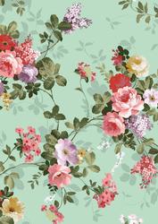 Vintage Mixed Floral Rose Backing Paper