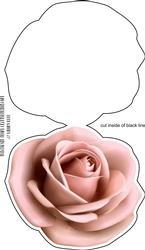 Rose Shaped Card
