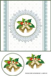 Christmas Lace, Bells & Holly Topper