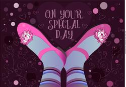 Pretty Dancing Shoes for a Special Girl - Topper