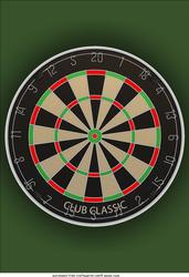 Darts Board Card Front / Topper