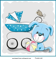 Cute Puppy Blank Card front / topper