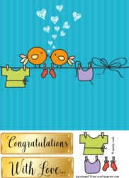 New Baby / Pregnancy Card front / topper