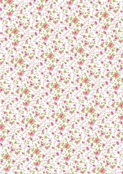 Pink flowers Floral paper for cards/ scrapbook sml