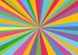 Rainbow sunburst backing paper - cards / scrapbooks