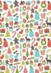 Christmas Mix backing paper - cards / scrapbook