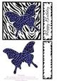 Animal Print Butterfly Blue