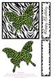 Animal Print Butterfly Green