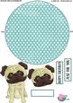 Pug Wobble Card. Birthday Party