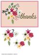 Thanks - with Flowers