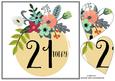 Floral 21st Birthday Square