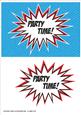 Comic Style Birthday Card Topper 2