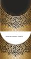 Metallic Gold Lace Card Front - Blank