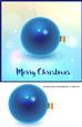 Christmas Bauble in Blue Topper