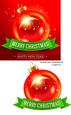 Christmas Topper - Red Bauble Decoupage