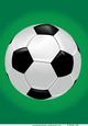 Soccer Football Birthday A4 Green