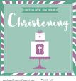 Christening Card Front / Topper Boy