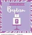 Baptism Card Front / Topper Girl