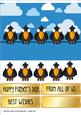 Cartoon Birds on Wire - Father's Day / Birthday Topper