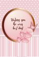Flowers & Polka Dots A4 Card Front / Topper