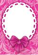 Elegant Birthday Bow Card Front / Topper Blank