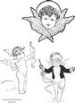 Cupid / Angel Digital Stamps / Colouring Page 2