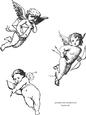 Cupid / Angel Digital Stamps / Colouring Page 3