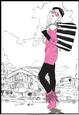 Fashion Girl Topper / Card Front A4