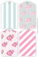 Shabby Chic Floral Tag Topper Set - Blank 2