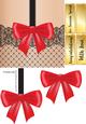 Sexy Ornate Bow & Stocking Card Front / Topper