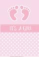 Baby Girl Polka Dot Card Fronts / Topper 1