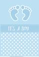 Baby Boy Polka Dot Card Fronts / Topper