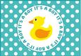 Baby Boy Polka Dot Card Fronts / Topper 2