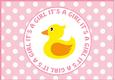 Baby Girl Polka Dot Card Fronts / Topper 2