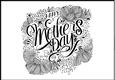 Floral Doodle Card Front Topper Mother's Day