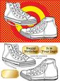 Stylish Shoes - Male Birthday Card Front / Topper