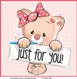 Just for You Cute Kitten Card Front / Topper